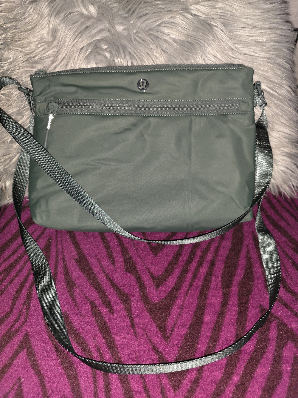 lululemon athletica Army Green Crossbody Messenger Bag